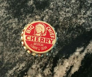 Vintage Big Chief Indian Cherry Soda Pop Beverage Cork Bottle Cap Crown