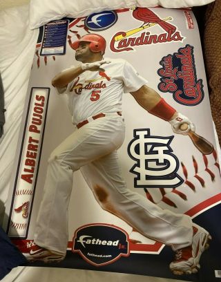 Albert Pujols St.  Louis Cardinals Fathead Jr.  22 " X32 " Wall Graphic