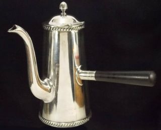 Antique Reed & Barton Silver 3000 600 U.  S.  Navy Side Handle Coffee Pot Officer 