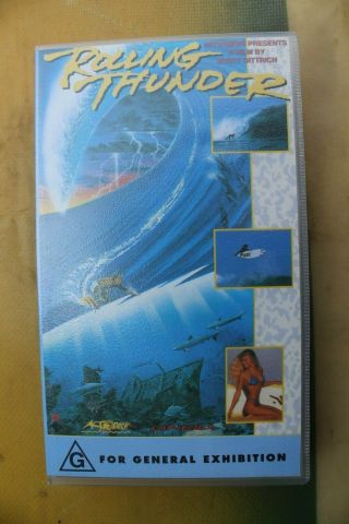 Rolling Thunder Scott Dittrich Surf Film 1991 Vintage Surfing Video Vhs