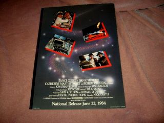 Vintage Orginal The Last Starfighter 1984 Movie Advertising piece lance Guest 3