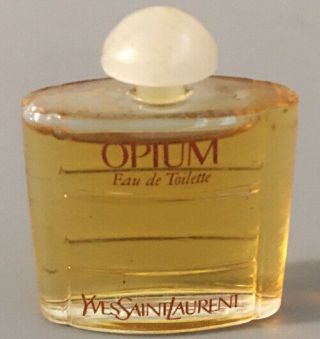 Vintage Perfume Opium By Yves Saint Laurent Splash Travel Size 7.  5 Ml 0.  26 Oz