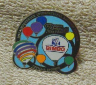 2015 Bimbo Official Sponsor Albuquerque International Balloon Fiesta Balloon Pin