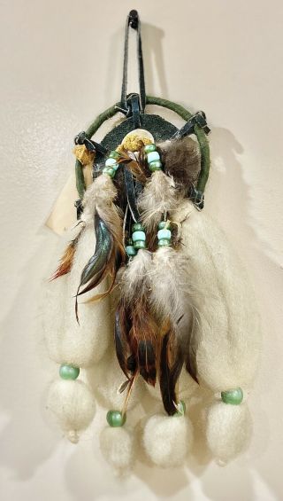Vintage Native American Navajo Mandella Rabbit - Wool - 13” - Running Horse Trading Co