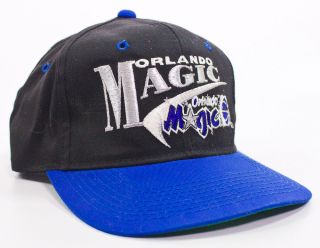 Vintage Orlando Magic Snapback Hat Nba Logo Spell Out Cap
