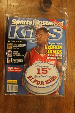 Sports Illustrated 4 Kids 2004 Rookie Lebron James Cleveland Cavaliers - No Label