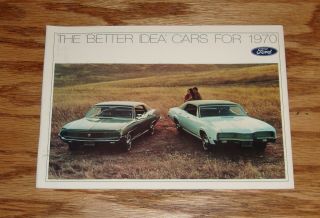 1970 Ford Lincoln Mercury Full Line Sales Brochure 70 Mustang Cougar