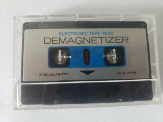 Vintage Realistic Electronic Cassette Tape Head Demagnetizer Cat No 44 - 1165a