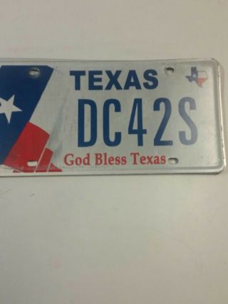 Texas License Plate God Bless Texas