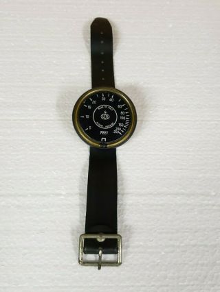 Vintage Scubapro Wrist Depth Gauge Made In Italy Sos