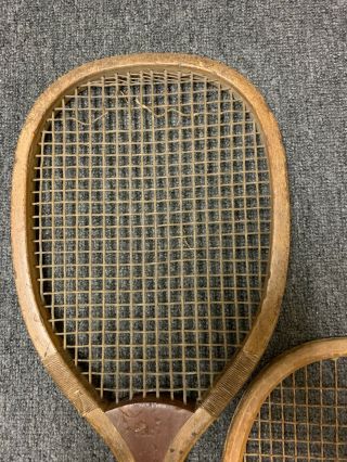 3 ANTIQUE 1920 ' S WOOD TENNIS RACQUETS all spalding wright & ditson 2
