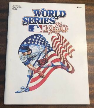 Nm,  1980 World Series Baseball Program Philadelphia Phillies Mike Schmidt Hof