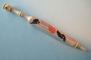 Antique Victorian Carved Umbrella Etui Sewing Needle Holder Case No Stanhope