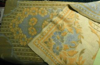Antique Vintage All Virgin Wool Blanket Holland Dutch 80 " X 52 " Reversible