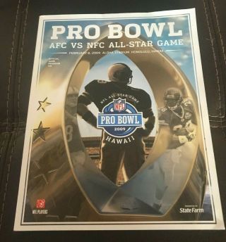 2009 Nfl Pro Bowl Afc Vs.  Nfc Hawaii Game Program