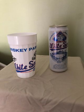 Chicago White Sox Old Comiskey Park 1990 Souvenir Cup And Can