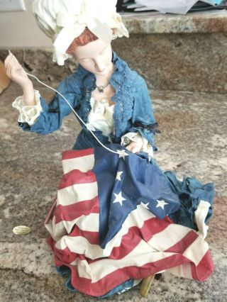 Vintage Clothique By Possible Dreams Ltd.  Betsy Ross/ American Flag - 2000