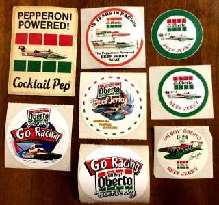 8 - Oh Boy Oberto Unlimited Hydroplane Racing Stickers