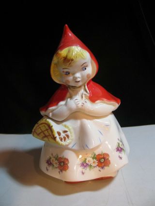 Vintage Hull Pottery Cookie Jar Little Red Riding Hood