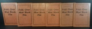 Six Vintage Fold - Over Block Files - Made In Usa (5)