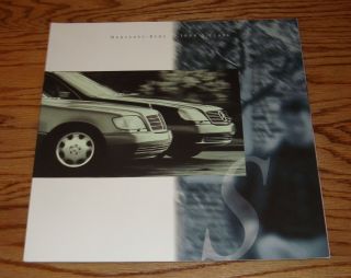 1994 Mercedes Benz S - Class Deluxe Sales Brochure 94 320 350 420 500 600