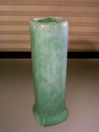 Matte Green Arts & Crafts Pottery Vase