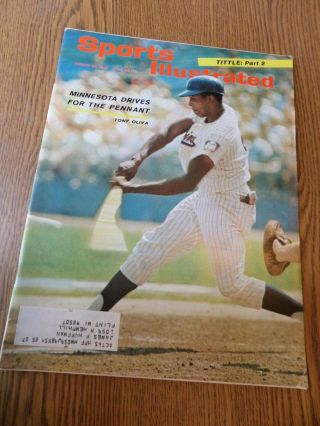 Sports Illustrated Aug 23 1965 Minnesota Drives For The Pennant Tony Oliva Pt 2