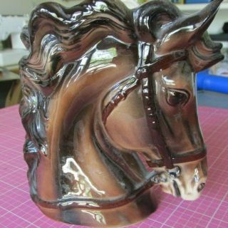 Vtg Samson Import Co Relpo 5497b Stallion Ceramic Horse Head Vase Planter Japan