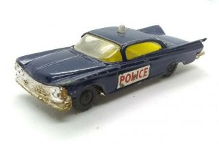 Vintage Husky Police Buick Electra 1960 1:64 Die - Cast Made Great Britain