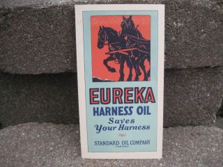 Vintage Eureka Harness Oil Ad Brochure.  Standard Oil Company