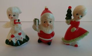 Cute Vintage Christmas Figurines With Freckles Made In Taiwan