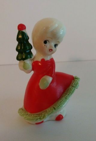 Cute Vintage Christmas figurines with freckles made in Taiwan 3
