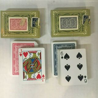 Vintage Blue Ribbon 323 Playing Cards - One Blue One Red - Full Decks