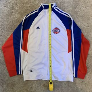 Vintage Nba Detroit Pistons Adidas Authentic Youth Warm Up Youth Shooting Jacket