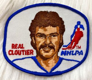 Vintage 70s 80s Real Cloutier Hockey Nhl Nhlpa Embroidered Patch Deadstock Nos