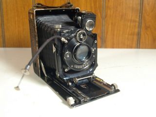 Antique Voigtlander Folding Camera Plate Camera 2x3 With 10.  5cm 1:4.  5 Lens