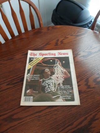 March 31,  1979 - The Sporting News - Magic Johnson Of Michigan State