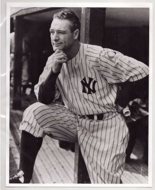 Lou Gehrig National Baseball Library Cooperstown Ny Yankees 8x10 Photo 2