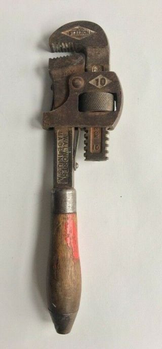 Vintage Stillson Walworth Monkey/pipe Wrench 10