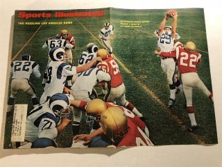 1966 Sports Illustrated Los Angeles Rams Vs 49ers Roman Gabriel Tommy Mcdonald
