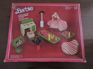 Barbie Living Room / Salon - En Boite Vintage - Mattel 1978 - Presque Complet
