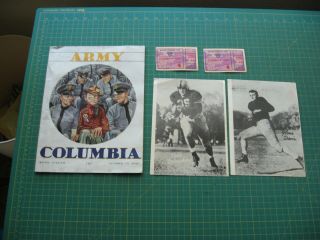 College Football Program 1946 Army Vs Columbia 2 Ticket Stubs Michie Stadium