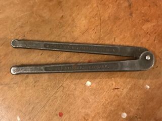 Vintage J.  H.  Williams 482 Adjustable Face Spanner Wrench 2 " Machinist