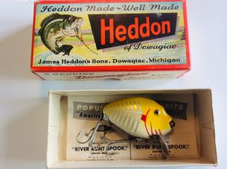 Vintage Heddon Punkinseed Spook Lure.  9630 Xry,  In Correct Box
