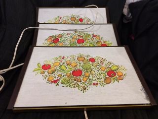 Three Vintage Mixed Vegetables Warm - O - Tray Model 60 Plate Warmer Great