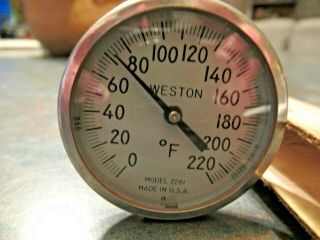 Vintage Weston Thermometer Model 2261 0 - 220 F Photography Testing