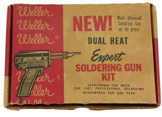 Vintage Weller Expert Dual Heat Soldering Gun Kit Model 8200 K