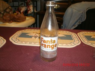 Vintage 16 Oz Fanta Orange By Coca Cola Company Glass Bottle