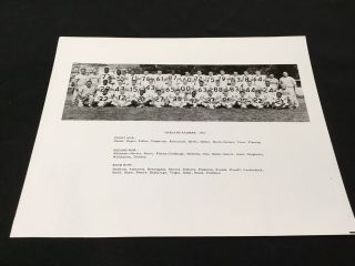 Vintage 1961 Oakland Raiders Team Photograph