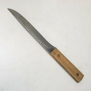 Forgecraft Forged Carving Slicer 6 " High Carbon Blade Vintage Knife Wood Handle
